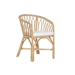 Szék bambusz, rattan 58x60x83 cm natúr