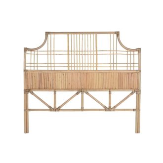 Ágytámla rattan 153x3x138 cm natúr