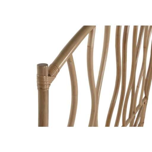 Ágytámla rattan 153x3x146 cm natúr