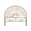 Ágytámla rattan 153x3,5x138 cm natúr