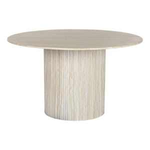 Étkezőasztal mdf 130x130x75 cm natúr