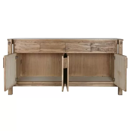 Komód újrahasznosított fa, szilfa 183x55x90 cm natúr