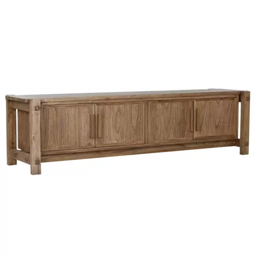 Tv-s szekrény újrahasznosított fa, szilfa 181x45x48 cm natúr