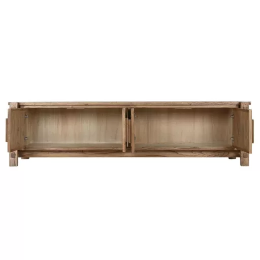 Tv-s szekrény újrahasznosított fa, szilfa 181x45x48 cm natúr
