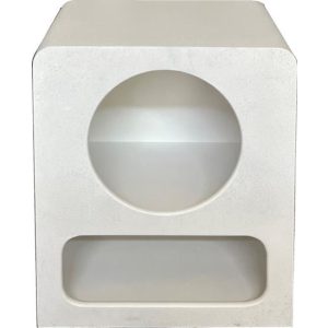 Mesita de noche mdf 40x30x48 blanco