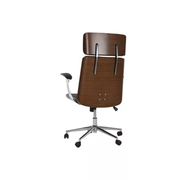 Forgószék fa, poliuretán 71x69x108,5 cm fekete