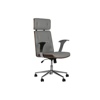   Forgószék poliuretán, fa, fém 71x69x108,5 cm bézs, törtfehér