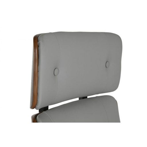 Forgószék poliuretán, fa, fém 71x69x108,5 cm bézs, törtfehér
