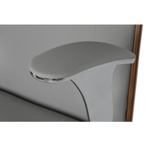 Forgószék poliuretán, fa, fém 71x69x108,5 cm bézs, törtfehér
