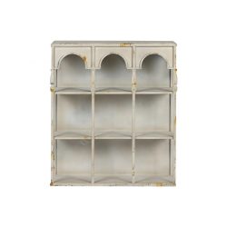 Polc fém 60x20x70 cm barna
