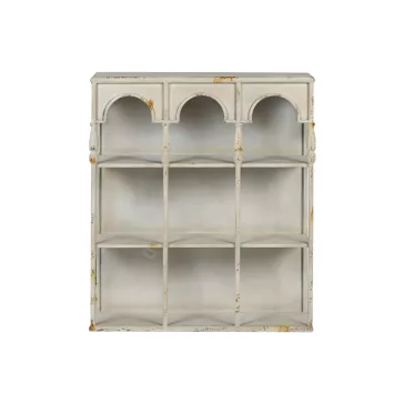 Polc fém 60x20x70 cm barna