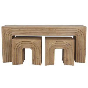 Consola set 3 abeto mdf 180x40x80 arcos