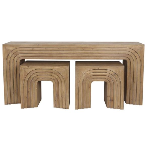 Consola set 3 abeto mdf 180x40x80 arcos