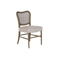 Szék kőrisfa, rattan 52x59,5x91 cm fehér, törtfehér