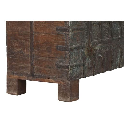 Láda teakfa, fém 114x40x75 cm barna