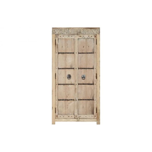 Armario teca 90x45x190 puertas antiguas natural