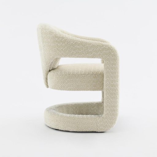 Fotel poliészter 66x65x79 cm törtfehér