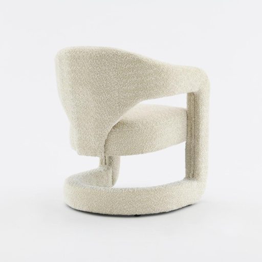 Fotel poliészter 66x65x79 cm törtfehér