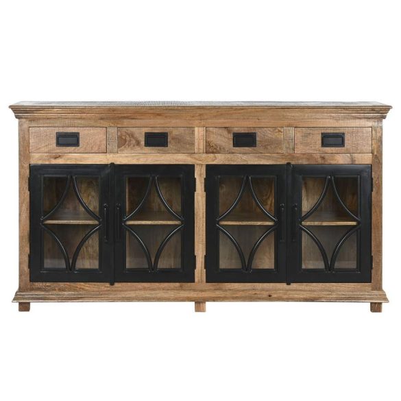 Buffet mango hierro 180x40x100 4 puertas natural