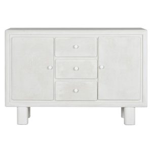 Buffet mdf abeto 120x38x80 29,70 rugoso blanco