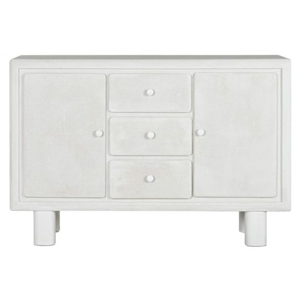 Buffet mdf abeto 120x38x80 29,70 rugoso blanco