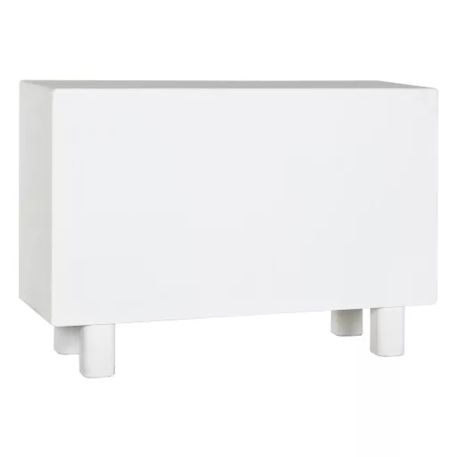 Komód mdf, lucfenyő 120x38x80 cm fehér