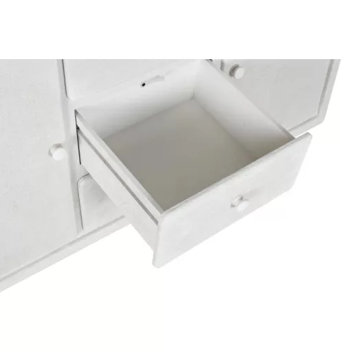 Komód mdf, lucfenyő 120x38x80 cm fehér