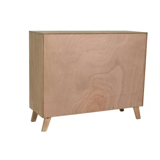 Fiókos szekrény lucfenyő, vászon 100x35x81 cm barna, natúr