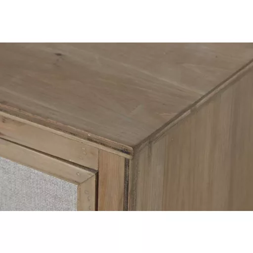 Fiókos szekrény lucfenyő, vászon 100x35x81 cm barna, natúr