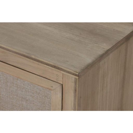 Éjjeliszekrény lucfenyő, vászon 48x35x66 cm barna, natúr