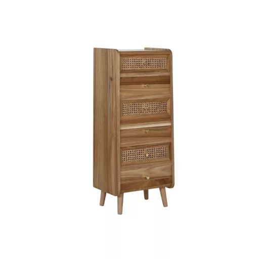 Komód mdf, akácfa 40x30x104,5 cm barna