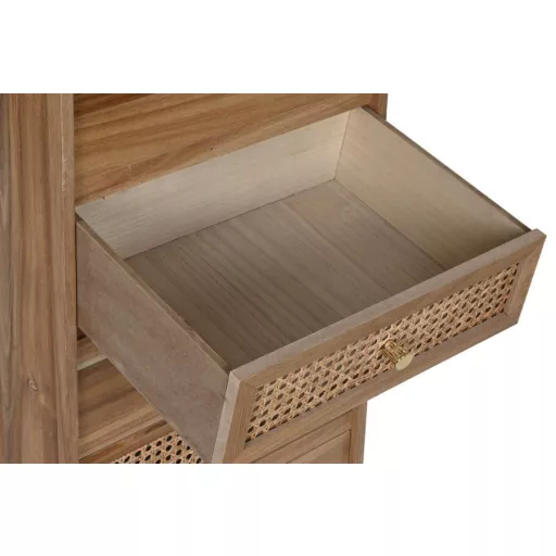 Komód mdf, akácfa 40x30x104,5 cm barna