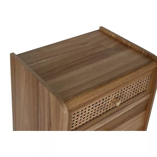 Komód mdf, akácfa 40x30x104,5 cm barna