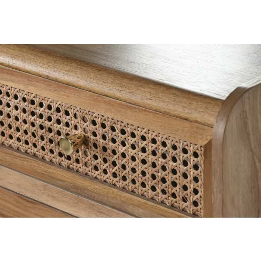 Komód mdf, akácfa 40x30x104,5 cm barna