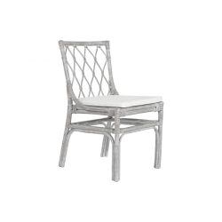 Szék rattan 50x56x85 cm fehér