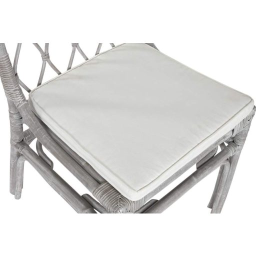 Szék rattan 50x56x85 cm fehér
