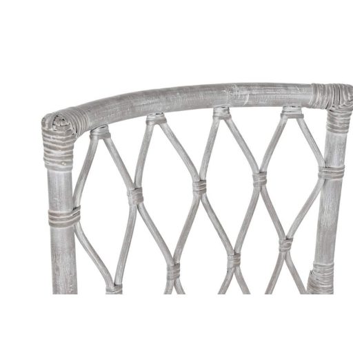 Szék rattan 50x56x85 cm fehér