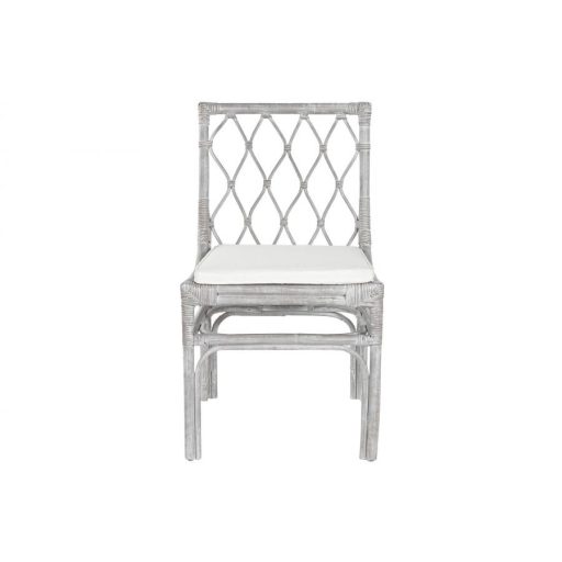 Szék rattan 50x56x85 cm fehér