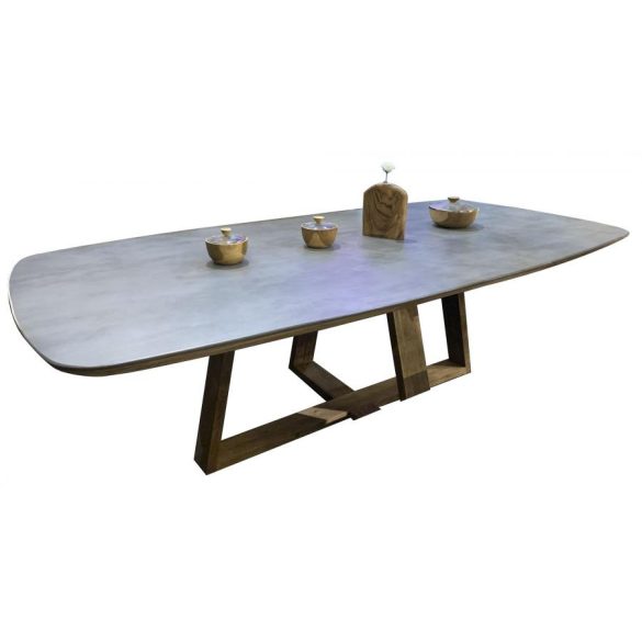 Mesa comedor teca reciclada ceramica 240x120x78