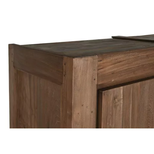 Szekrény újrahasznosított teakfa 130x45x180 cm natúr