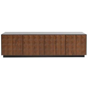 Mueble tv mdf 161,2x40x45,5 41,90 rombos negro