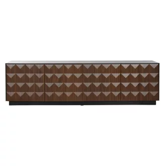 Tv-s szekrény mdf 161,2x40x45,5 cm barna