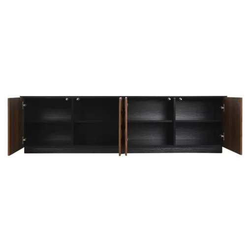 Tv-s szekrény mdf 161,2x40x45,5 cm barna