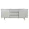 Komód fa, mdf 183x41,5x80 cm fehér, barna