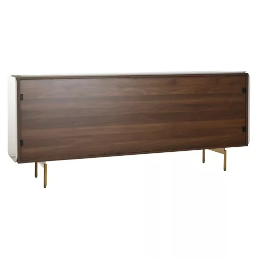 Komód fa, mdf 183x41,5x80 cm fehér, barna