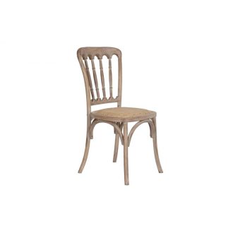 Szék lucfenyő, rattan 45x46x92 cm világosbarna