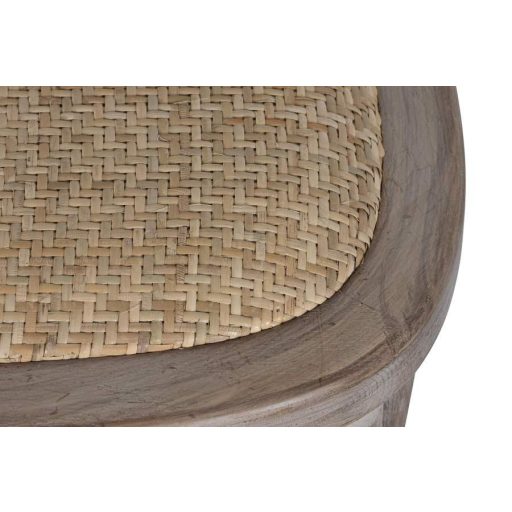 Szék lucfenyő, rattan 45x46x92 cm világosbarna