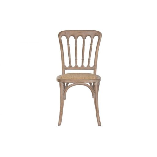 Szék lucfenyő, rattan 45x46x92 cm világosbarna