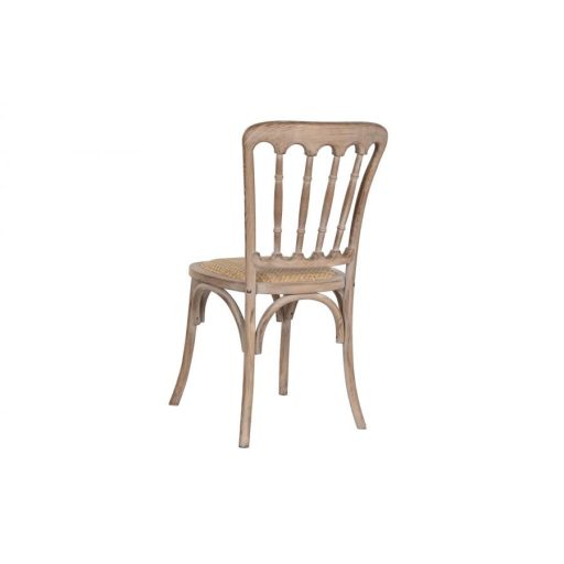 Szék lucfenyő, rattan 45x46x92 cm világosbarna