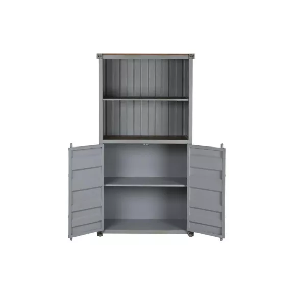Polc fém, mdf 87x44x168,5 cm égkék